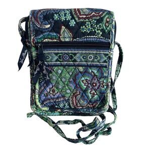Blue Rhapsody Mini Hipster Small Organizational Crossbody Bag Color Fading Wear